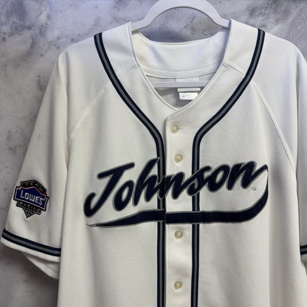 Jimmy Johnson 48 Nascar Jersey Mens XL White Chase Authentics